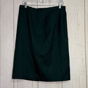 Pendleton Emerald Green 100% Wool Straight Pencil Skirt Size 14